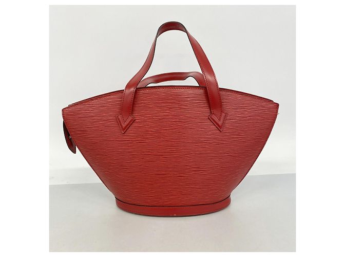 Borsa Louis Vuitton Epi Saint Jacques Rosso - vista 10