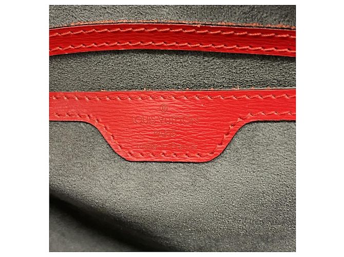 Borsa Louis Vuitton Epi Saint Jacques Rosso - vista 5