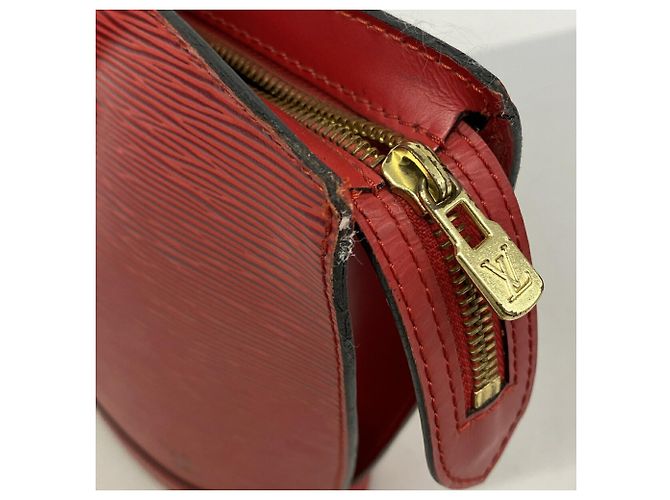 Borsa Louis Vuitton Epi Saint Jacques Rosso - vista 6