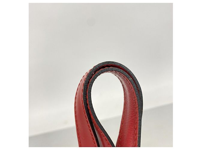 Borsa Louis Vuitton Epi Saint Jacques Rosso - vista 8