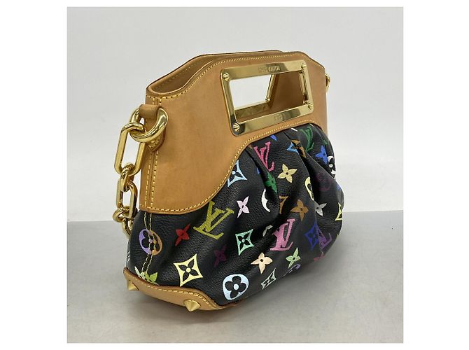 Borsa Louis Vuitton Monogram Multicolor Judy PM Nero - vista 2