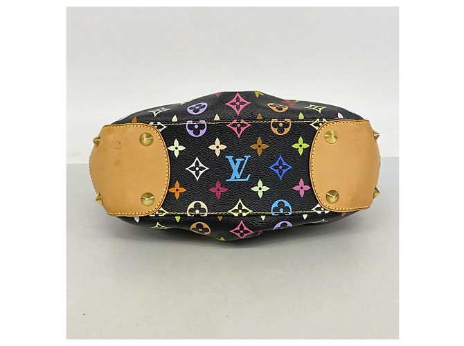 Borsa Louis Vuitton Monogram Multicolor Judy PM Nero - vista 3