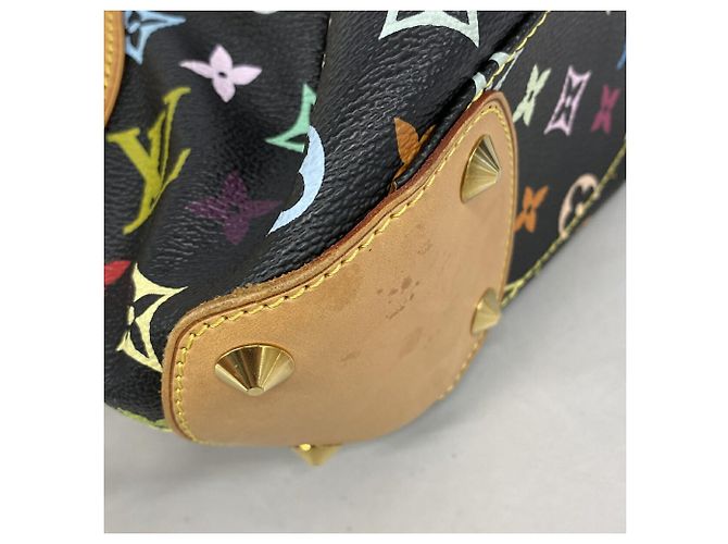 Borsa Louis Vuitton Monogram Multicolor Judy PM Nero - vista 6
