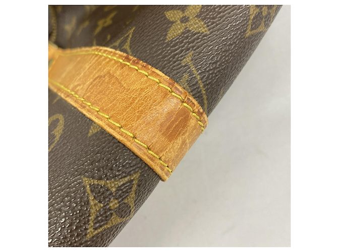 Borsa Louis Vuitton Boston Monogram Keepall Bandoulière 55 Marrone - vista 11
