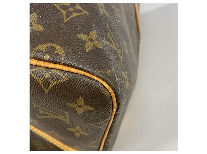 Borsa Louis Vuitton Boston Monogram Keepall Bandoulière 55 Marrone - vista 13