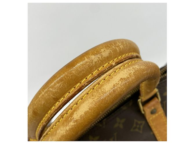 Borsa Louis Vuitton Boston Monogram Keepall Bandoulière 55 Marrone - vista 8