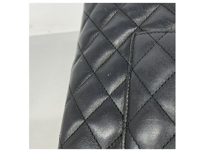 Chanel Cambon Tote Bag aus Lammleder Schwarz - Ansicht 10
