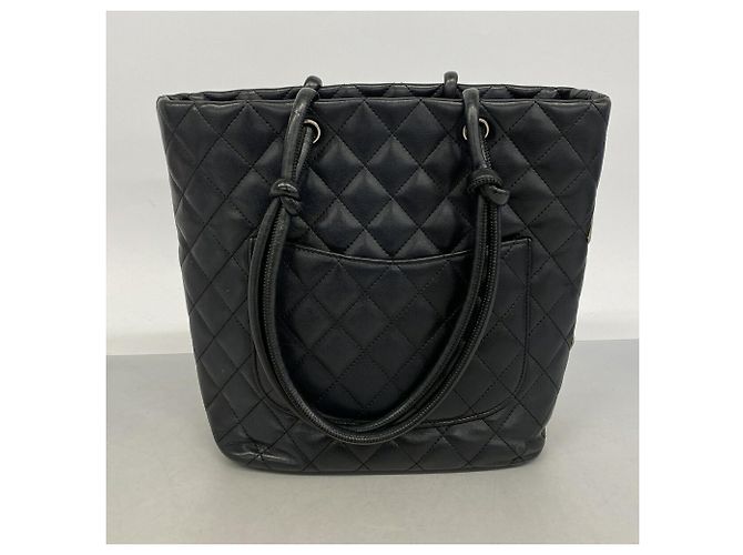 Chanel Cambon Tote Bag aus Lammleder Schwarz - Ansicht 11