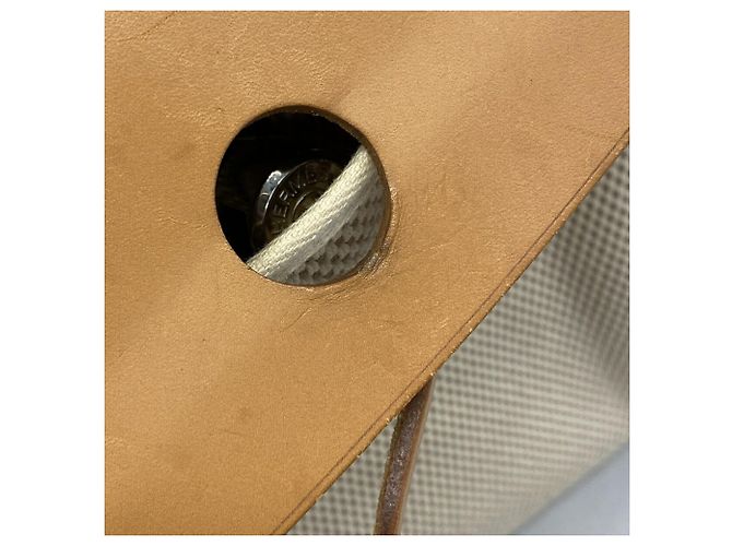 Hermès Borsa Hermes Herbag MM Toile GM Natural - vista 8