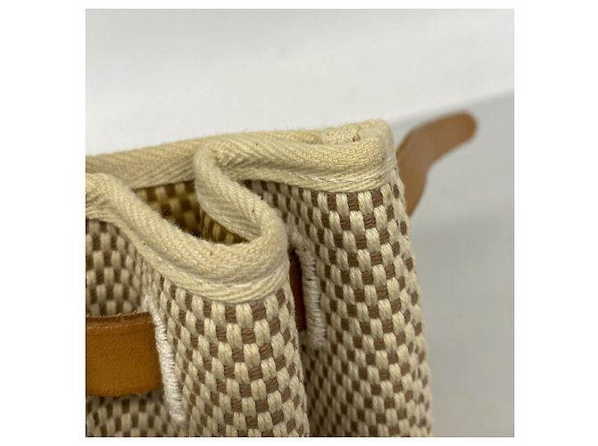 Hermès Borsa Hermes Herbag MM Toile GM Natural - vista 9
