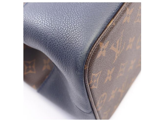 Louis Vuitton Flandrin Monogram Two-Way Handtasche Braun Bordeaux Marineblau - Ansicht 7