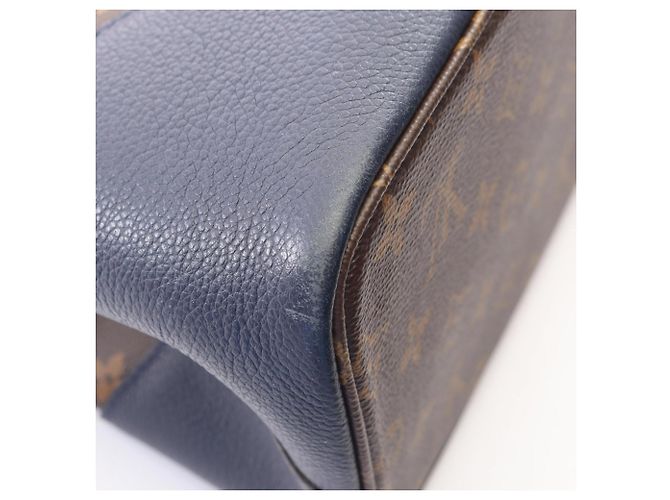 Louis Vuitton Flandrin Monogram Two-Way Handtasche Braun Bordeaux Marineblau - Ansicht 8