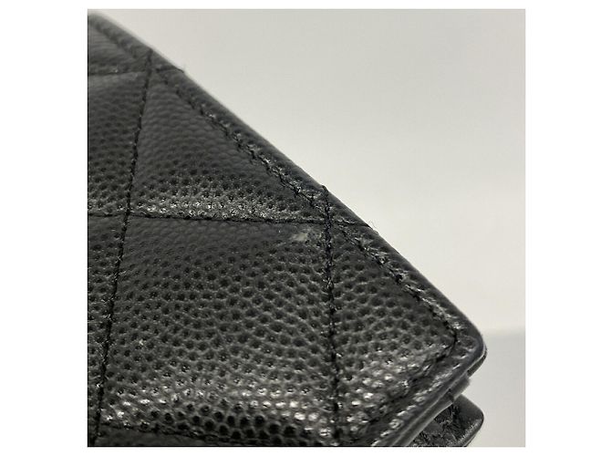Cartera bi-fold Chanel Matelassé Negro - vista 7