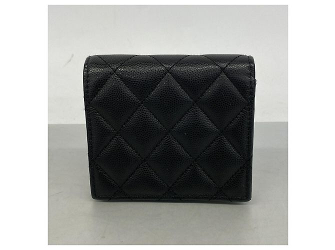 Cartera bi-fold Chanel Matelassé Negro - vista 8