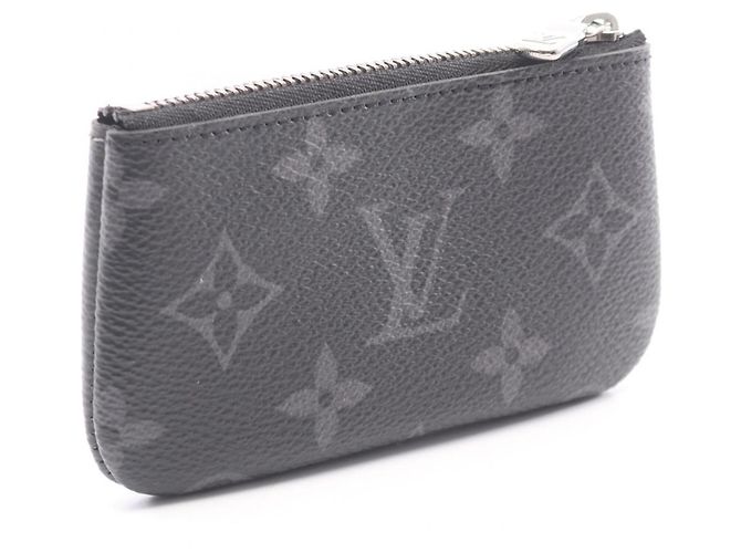 Louis Vuitton Pochette Clé Monogram Eclipse Reverse Wallet Brown Black - view 2