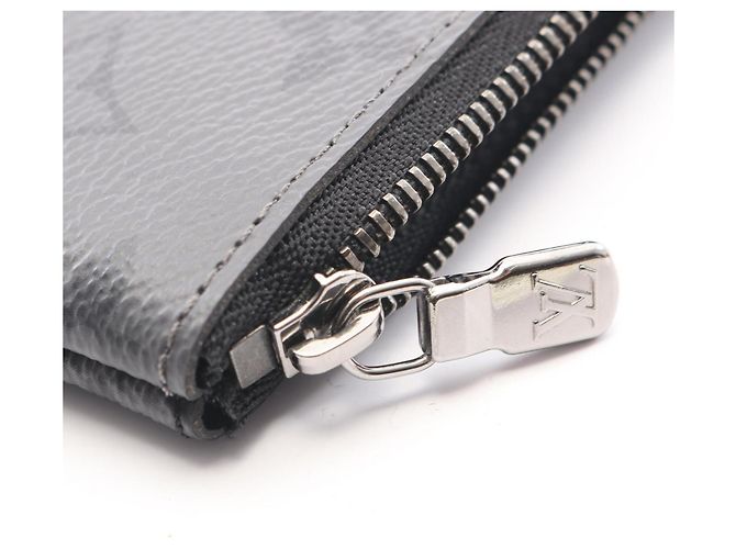 Louis Vuitton Pochette Clé Monogram Eclipse Reverse Wallet Brown Black - view 7