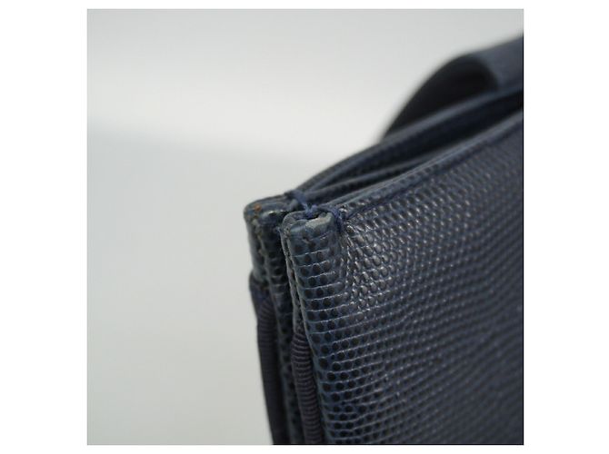 Salvatore Ferragamo Vara Leder-Tote-Bag Marineblau - Ansicht 6