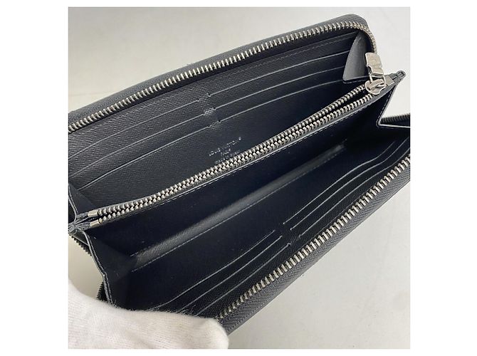 Louis Vuitton Monogram Eclipse Zippy Wallet Black - view 3
