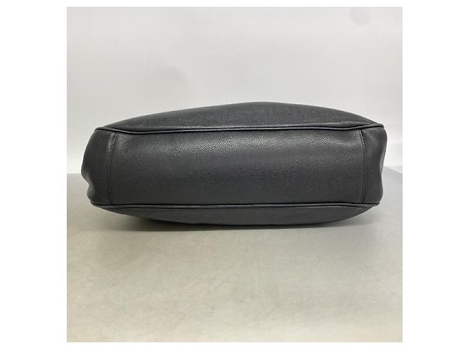 Borsa Tote Chanel in pelle di vitello martellata nera Nero - vista 3