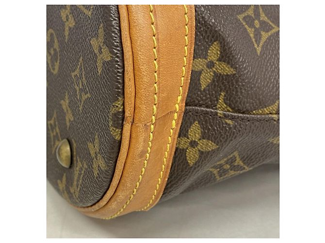 Borsa Tote Louis Vuitton Monogram Bucket PM Marrone - vista 6