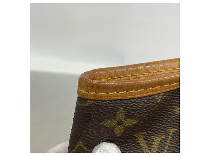 Borsa Tote Louis Vuitton Monogram Bucket PM Marrone - vista 9