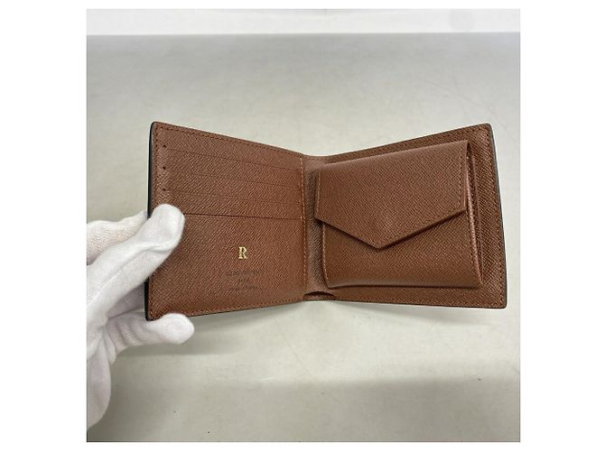 Louis Vuitton Monogram Portefeuille Marco NM Wallet Marrone - vista 3