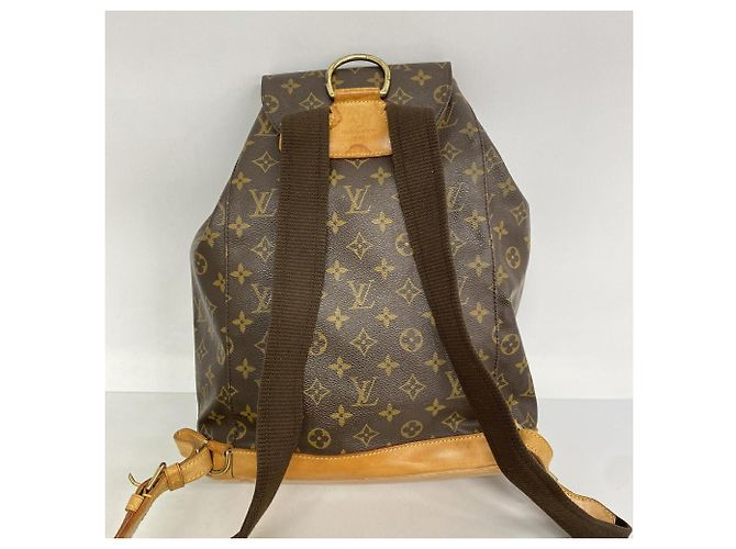 Zaino Louis Vuitton Monogram Montsouris GM Marrone - vista 14