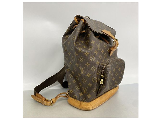 Zaino Louis Vuitton Monogram Montsouris GM Marrone - vista 2