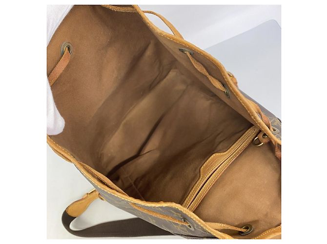 Zaino Louis Vuitton Monogram Montsouris GM Marrone - vista 4