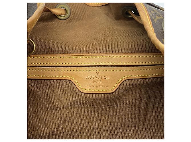 Zaino Louis Vuitton Monogram Montsouris GM Marrone - vista 5