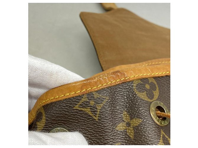 Zaino Louis Vuitton Monogram Montsouris GM Marrone - vista 9