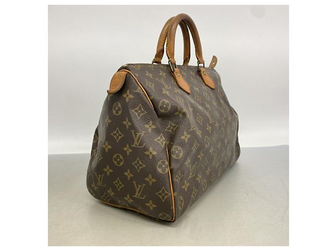 Borsa Louis Vuitton Monogram Speedy 35 Marrone - vista 2