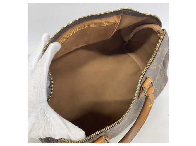 Borsa Louis Vuitton Monogram Speedy 35 Marrone - vista 4