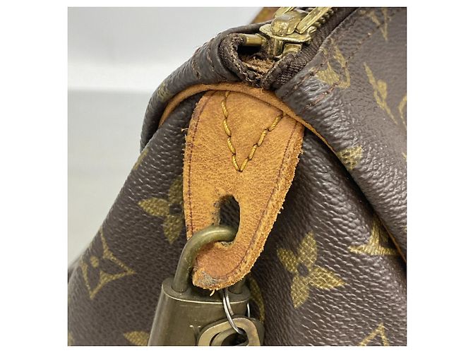 Borsa Louis Vuitton Monogram Speedy 35 Marrone - vista 9