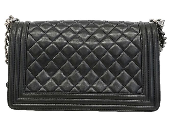 Borsa a tracolla Chanel Boy Chain Nero - vista 13