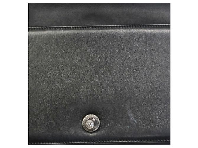 Borsa a tracolla Chanel Boy Chain Nero - vista 9
