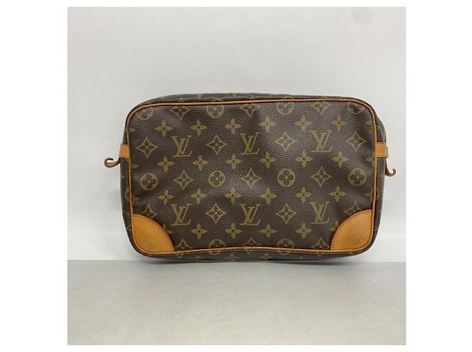 Borsa a pochette Louis Vuitton Monogram Compiegne 28 Marrone - vista 10