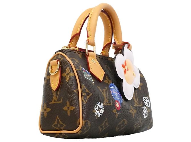 Borsa a mano Louis Vuitton Monogram Vivienne Nano Speedy Marrone - vista 2