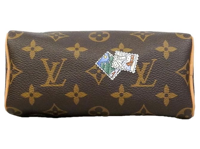 Borsa a mano Louis Vuitton Monogram Vivienne Nano Speedy Marrone - vista 3