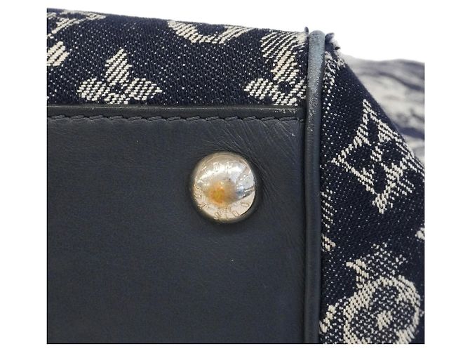Louis Vuitton Monogram Tapestry Grand Sac Tote Bag Blu navy - vista 12