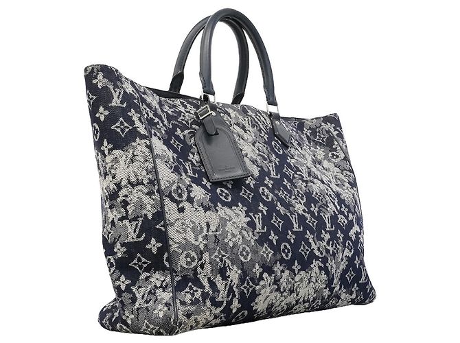 Louis Vuitton Monogram Tapestry Grand Sac Tote Bag Blu navy - vista 2