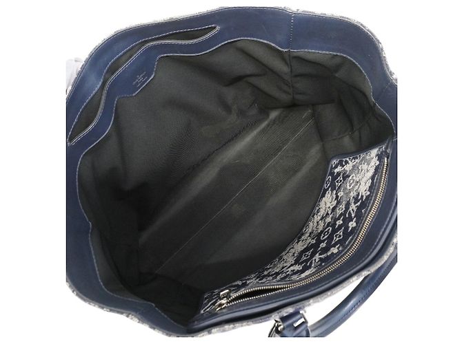 Louis Vuitton Monogram Tapestry Grand Sac Tote Bag Blu navy - vista 4