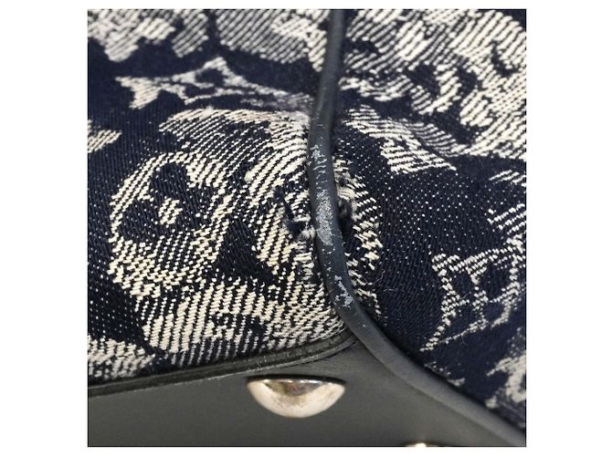Louis Vuitton Monogram Tapestry Grand Sac Tote Bag Blu navy - vista 7