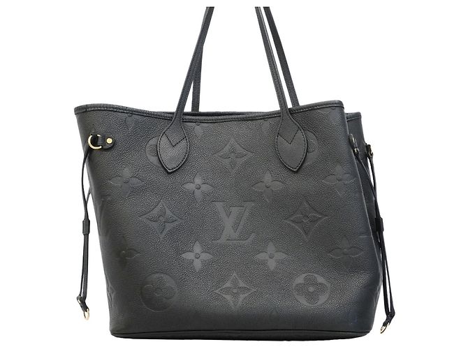 Borsa Tote Louis Vuitton Monogram Empreinte Neverfull MM Nero - vista 11