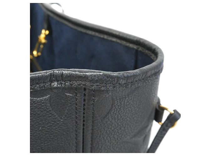 Borsa Tote Louis Vuitton Monogram Empreinte Neverfull MM Nero - vista 7