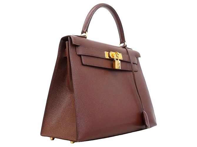 Hermès Borsa Hermes Kelly 28 Marrone - vista 2