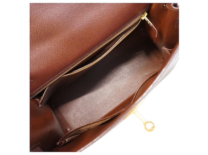 Hermès Borsa Hermes Kelly 28 Marrone - vista 4