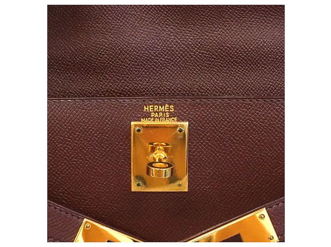 Hermès Borsa Hermes Kelly 28 Marrone - vista 5
