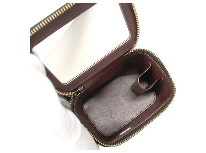 Borsa Vanity Chanel in pelle di vitello granulata nera Nero - vista 4