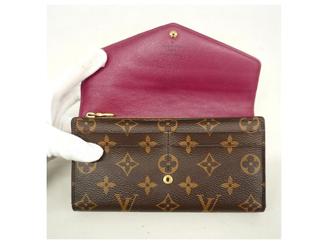 Louis Vuitton Monogram Portefeuille Sarah Long Wallet Fuschia - vista 7